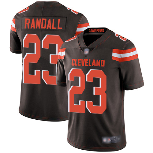 Cleveland Browns Damarious Randall Men Brown Limited Jersey 23 NFL Football Home Vapor Untouchable